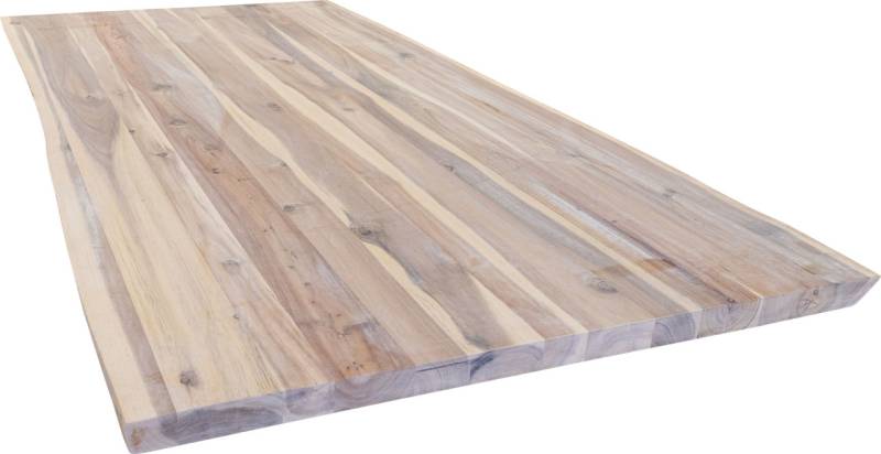 Tischplatte Akazie massiv mit natürlicher Kante 180 x 90 x 3,8 cm von Weitere