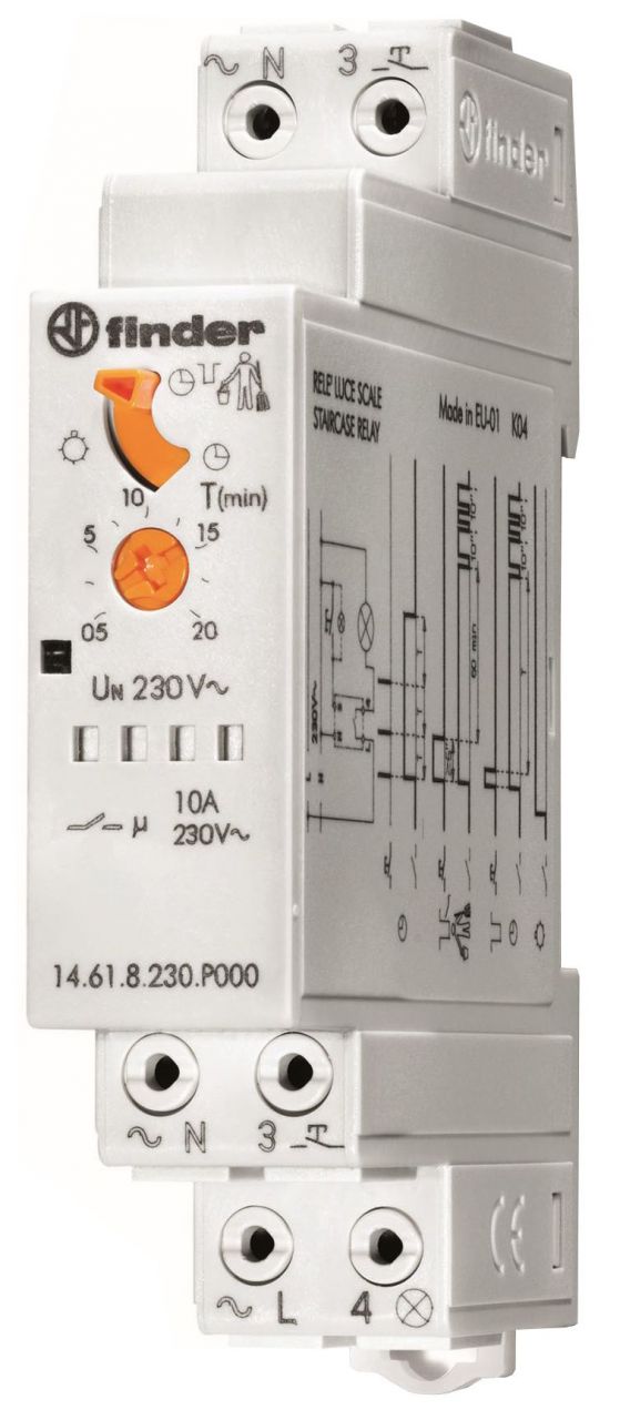 Treppenzeitschalter 1 TE, 10 A Hutschiene, 230V AC, 2300 W von Weitere