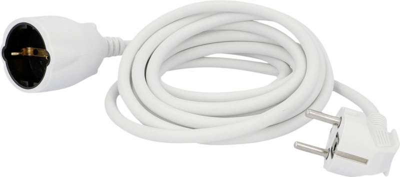 Unitec Verlängerungskabel Innen 3 Meter H05VV-F3G1,5, weiß von Weitere