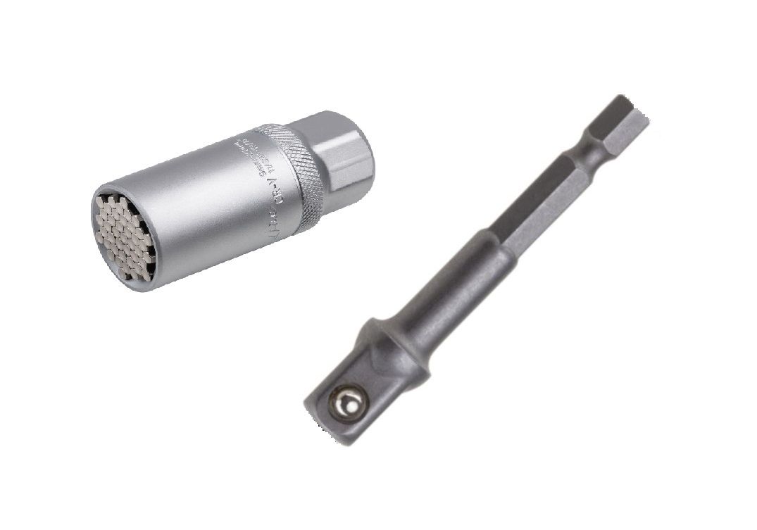 Universal-Stecknuss mit Steckschlüssel-Adapter 3/8'' 9 - 21 mm von Weitere