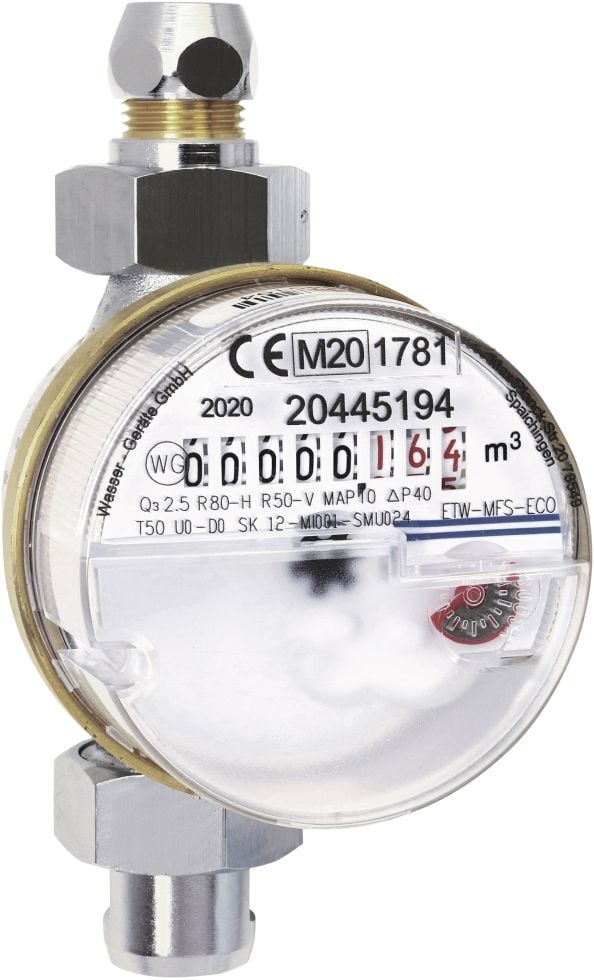 Waschbeckenwasserzähler Eco 1/2 QN 1,5, für Kaltwasser Waschbeckenwasserzähler Eco 1/2 QN 1,5, für Kaltwasser von Weitere