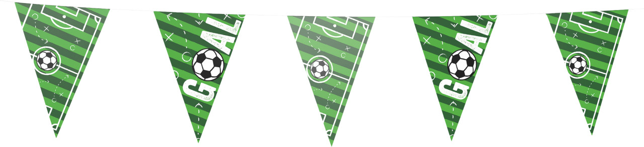 Wimpelkette Fußball Goal grün 4-5 m Grün 1 Stück Wimpelkette Fußball Goal grün 4-5 m Grün 1 Stück von Weitere