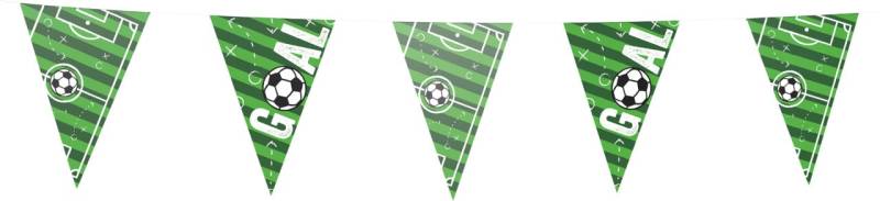 Wimpelkette Fußball Goal grün 4-5 m Grün 1 Stück von Weitere