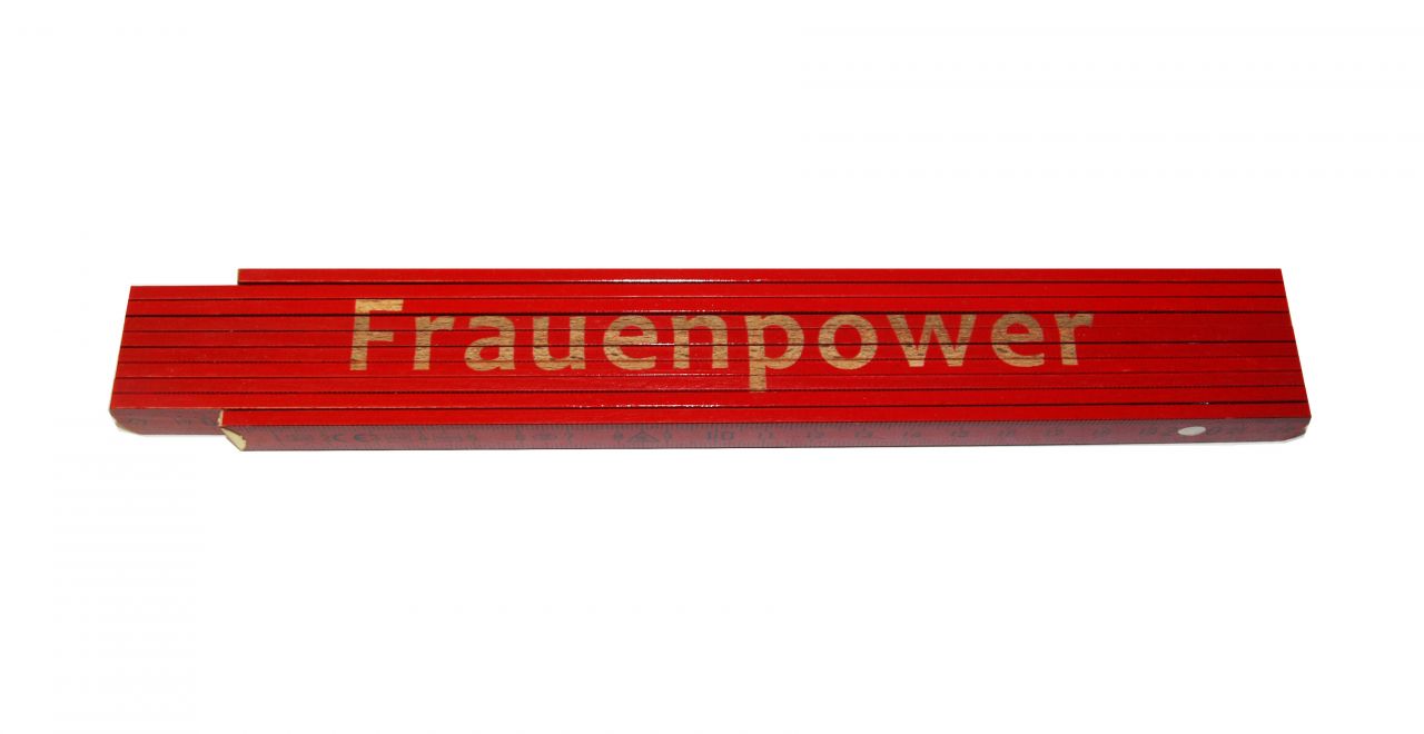 Zollstock Frauenpower 2 m rot von Weitere