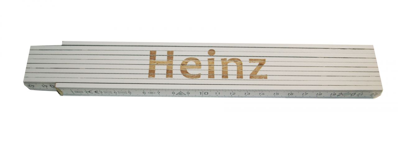 Zollstock Heinz 2 m weiß von Weitere
