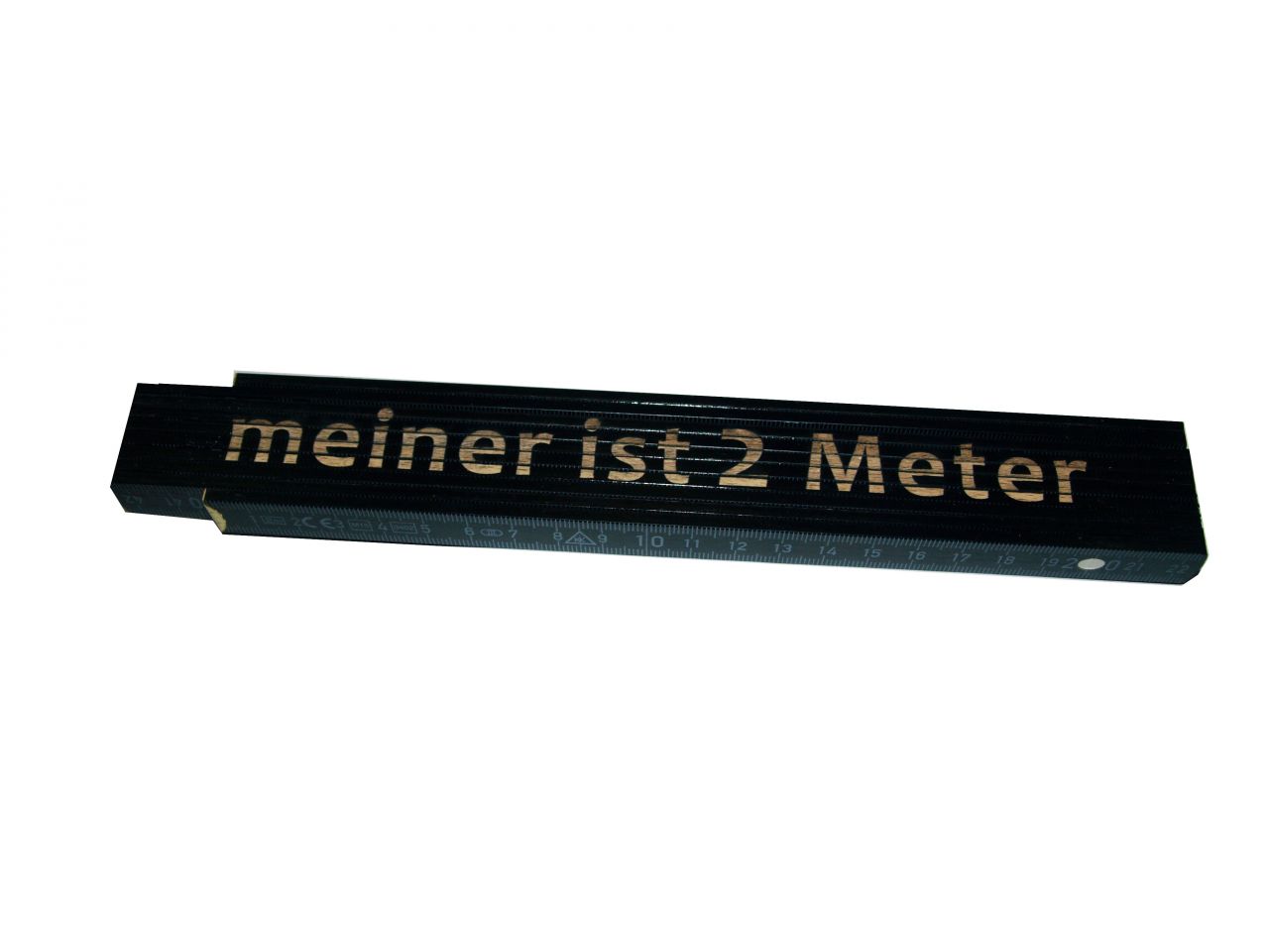 Zollstock Meiner ist 2 Meter 2 m schwarz von Weitere