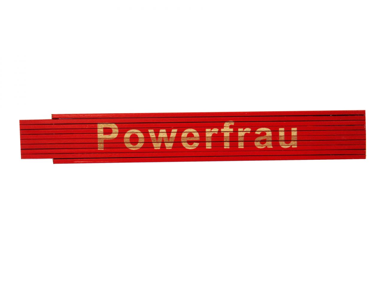 Zollstock Powerfrau 2 m rot von Weitere