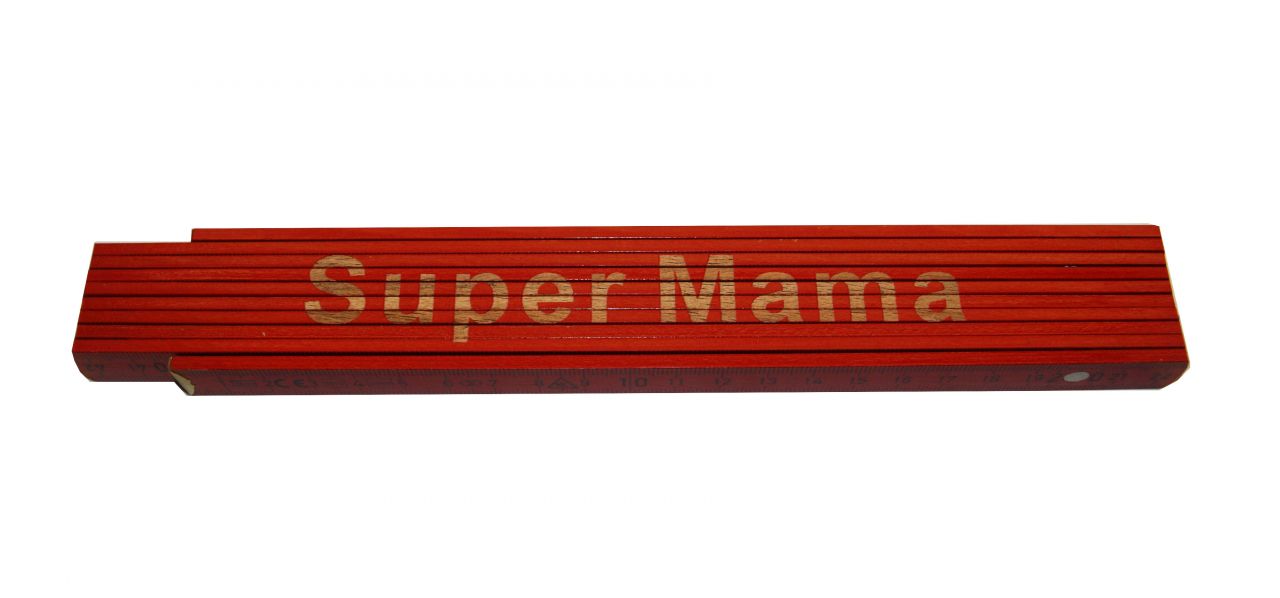 Zollstock Super Mama 2 m rot von Weitere