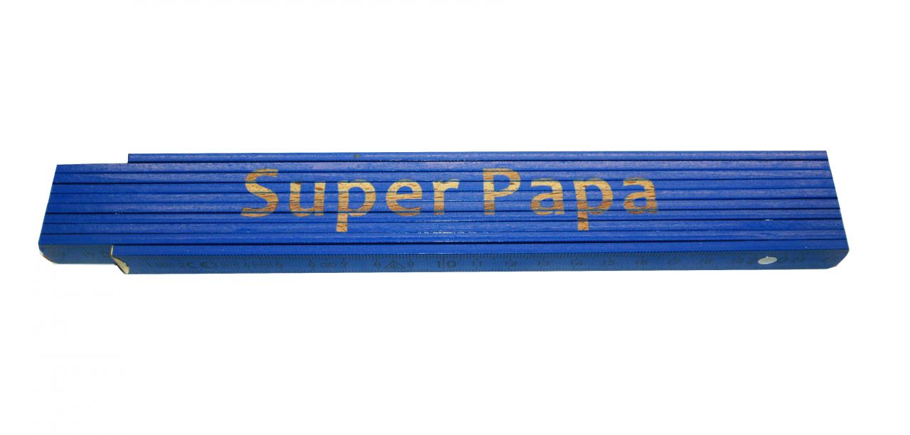 Zollstock Super Papa 2 m blau von Weitere