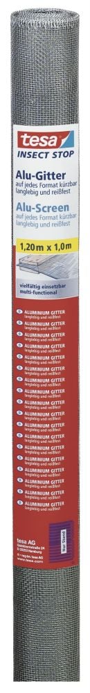 tesa Insektenschutz-Gitter COMFORT Ersatzrolle 100 x 120 cm grau von Tesa
