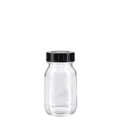 48 x Weithalsflasche 100ml Klarglas inkl. Schraubverschluss mit Dichtungsscheibe *** Weithalsflaschen, Schraubgläser, Weithalsgläser, Glasdosen, Allzweckgläser, Haushaltsgläser, Weithalsglas, Schraubglas, Allzweckglas, Haushaltsglas *** von Weithalsflaschen