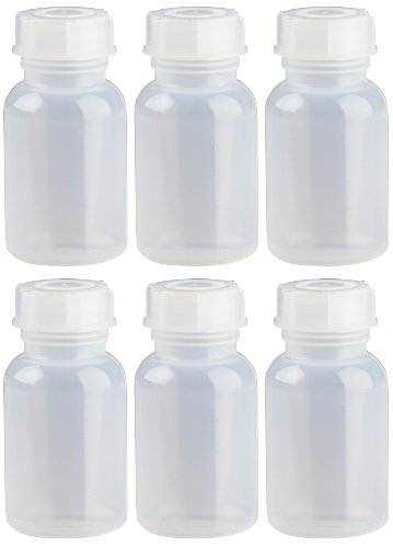 Weithalsflaschen 6 x 100ml Laborflasche Naturfarben aus LDPE inkl. Schraubverschluss, Laborflaschen, Plastikflasche, Kunststoffflasche, Plastikflaschen, Kunststoffflaschen *** von Weithalsflaschen