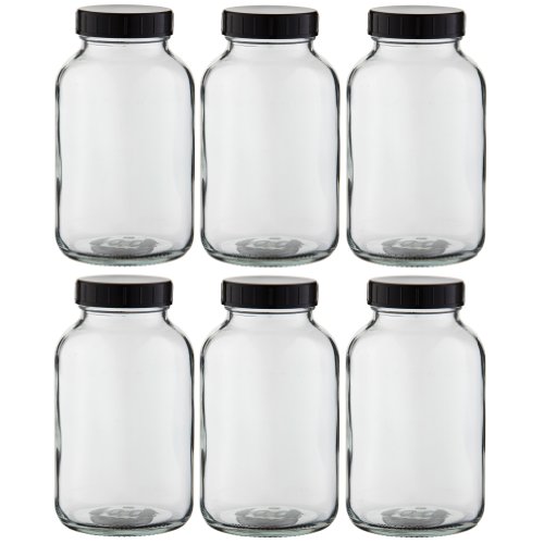 6 x Weithalsflasche 1000ml Klarglas inkl. Schraubverschluss mit Dichtungsscheibe *** Weithalsflaschen, Schraubgläser, Weithalsgläser, Glasdosen, Allzweckgläser, Haushaltsgläser, Weithalsglas, Schraubglas, Allzweckglas, Haushaltsglas, 1 Liter, 1l, 1000 ml, 1Liter *** von Weithalsflaschen