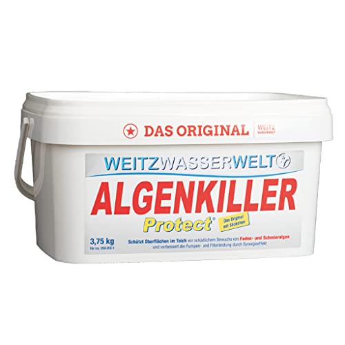 ALGENKILLER Protect® - Wasserpflege für Garten- und Schwimmteiche (3,75 kg - für max. 250.000 Liter) von Algenkiller Protect