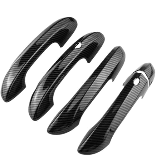 Weixxoai Äußerer Türgriff Auto Links Außentür Griff Abdeckung Trim Dekoration für mg 4 2022-2024 LHD(Carbon fiber style) von Weixxoai