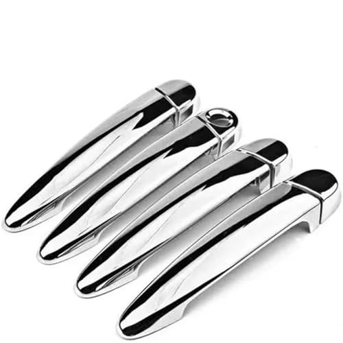 Weixxoai Äußerer Türgriff Auto Links Außentürgriff Abdeckung Trim Aufkleber Styling 1er F21 F20 E81 E87 E82 2010-2016(Silber) von Weixxoai
