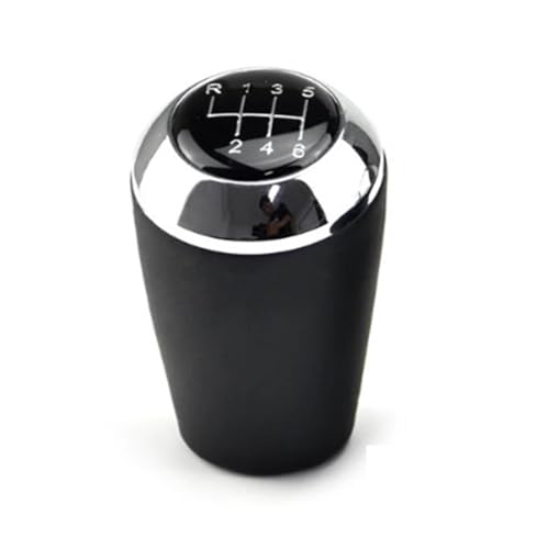Weixxoai Auto-Schaltknauf-Adapter 5/6 für Geschwindigkeit Schaltknauf Kompatibel für Mit für Mazda 3 BK BL 5 CR CW 6 II GH CX-7 ER MX-5 NC III MT Leder Hebel Headball Zubehör(Silber,6 Speed A) von Weixxoai