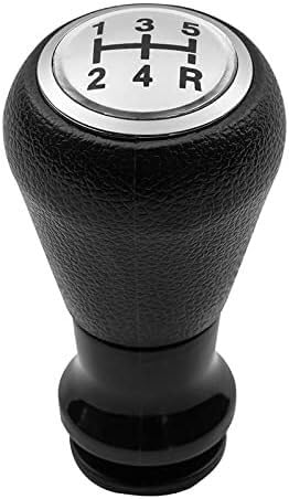 Weixxoai Auto-Schaltknauf-Adapter 5-Gang-Auto-Schaltknauf-Hülsenadapterhebel für Peugeot 106 206 306 406 207 307 407 für Citroen C4 Auto Atyling Zubehör(Silver Gear Knob) von Weixxoai