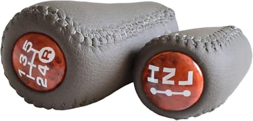 Weixxoai Auto-Schaltknauf-Adapter 5 für Geschwindigkeit Manuelle Übertragung Transfer für Toyota für Prado LC120 für Land(Walnut set) von Weixxoai