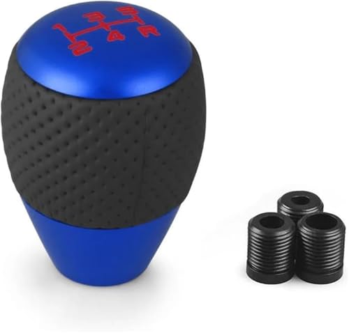 Weixxoai Auto-Schaltknauf-Adapter 5 für Geschwindigkeitsknopf-Schaltkopf für mit M8 M10 M12-Adapter Universal-Auto-Schaltknauf(Blau) von Weixxoai