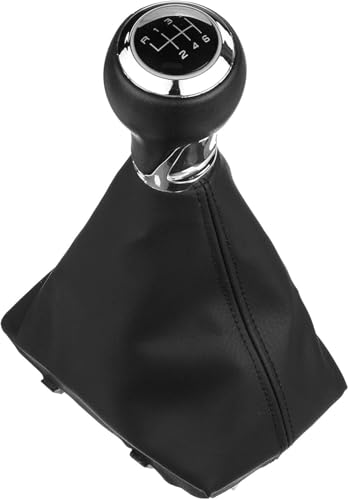Weixxoai Auto-Schaltknauf-Adapter 6-Gang-Auto-Schaltknauf, Schalthebelmanschette, Auto-Styling für A4 S4 B8 8K A5 8T Q5 8R für S-Line 2007-2015(Silber) von Weixxoai
