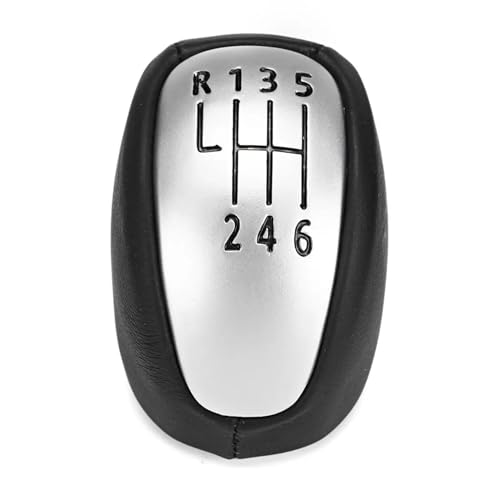 Weixxoai Auto-Schaltknauf-Adapter 6-Gang-Schaltgetriebe-Schaltknauf für Renault/für Laguna MK3 2007-2014 PU-Leder-Hebelschalthebel Handball 2008-2013 von Weixxoai