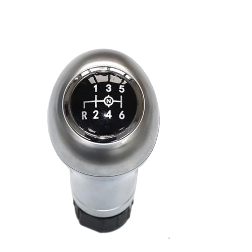 Weixxoai Auto-Schaltknauf-Adapter 6 für Gangschaltknaufhebel-Gamasche für C-Klasse W203 S203 CL203 20002004 W209 CLK(Silber,Gear knob) von Weixxoai