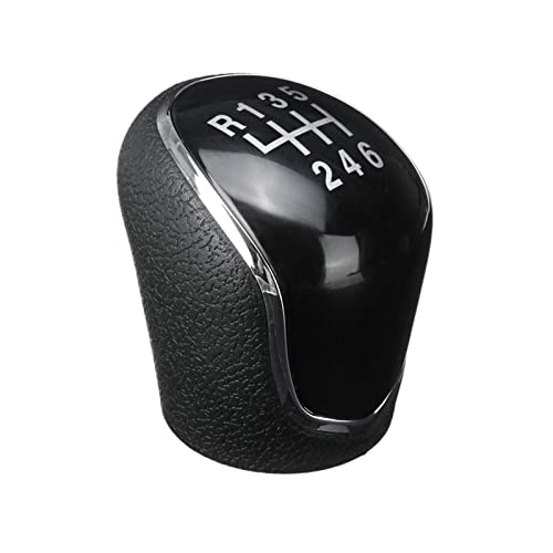 Weixxoai Auto-Schaltknauf-Adapter 6 für Geschwindigkeit Schaltknauf Auto Auto Manuelle Shifter Hebel Stick Kopf Handball Für Hyundai IX35 2012-2016(Schwarz) von Weixxoai