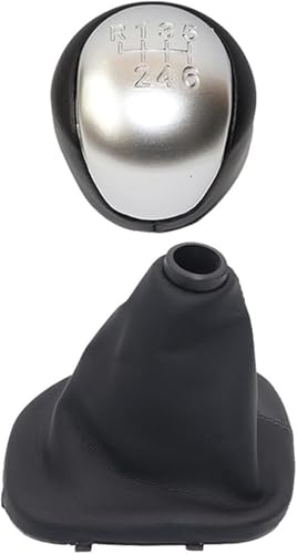 Weixxoai Auto-Schaltknauf-Adapter 6 für geschwindigkeit Maunal Auto Shifter Hebel Kopf Handball für Kia für forte Koup(6 Speed Silver Pair) von Weixxoai