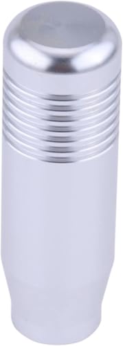 Weixxoai Auto-Schaltknauf-Adapter 8,5 CM Auto Manuelle Getriebe Schaltknauf Stick Universal Aluminium Gearstick Hebel Schaltknauf Schaltgetriebe Auto Dekoration(Silber) von Weixxoai