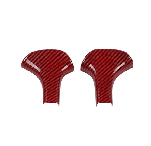 Weixxoai Auto-Schaltknauf-Adapter Auto Griff Getriebe Kopf Hebel Dekoration Schaltknauf Abdeckung Aufkleber Innen Zubehör Für Grand Für Cherokee 2014 2015(Carbon Red) von Weixxoai