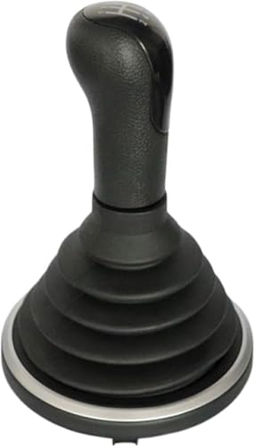 Weixxoai Auto-Schaltknauf-Adapter Auto Griff Schaltknauf Kopf Grip Hebel für ford für fiesta MK6 2002-2008(Black 5 Speed Dust Cover) von Weixxoai