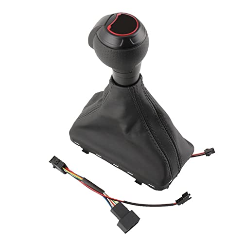 Weixxoai Auto-Schaltknauf-Adapter Für A3 8V A6 C7 S3 Q3 2 RS3 4 5 S6 RS6 A7 Automatische Metall kohlefaser Schaltknauf Schalthebel Kopf Getriebe Griff(LHD For Audi logo) von Weixxoai