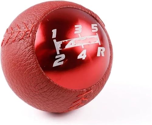 Weixxoai Auto-Schaltknauf-Adapter Für Civic für Accord EK9 EP3 FN2 DC2 DC5 S2000 FD2 5/6 für Geschwindigkeit M10x1.5 Auto-Schaltknauf(5 Speed red) von Weixxoai