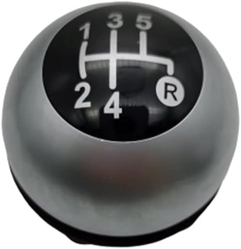 Weixxoai Auto-Schaltknauf-Adapter Für Fiat 500 2012 2013 2014 2015 2016 2017 2018 5/6 Geschwindigkeit Schwarz/Silber Auto Shifter Boot Getriebe schaltknauf Kopf Hebel Zubehör(Silver 5speed) von Weixxoai