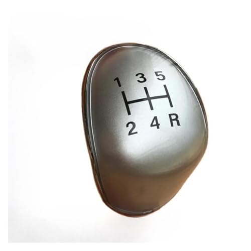 Weixxoai Auto-Schaltknauf-Adapter Für Focus MK2 MK3 Für Fiesta MK7 C-max B-max Für Galaxy Für Kuga Auto Schaltknauf Abdeckung(Silber,5 Speed) von Weixxoai