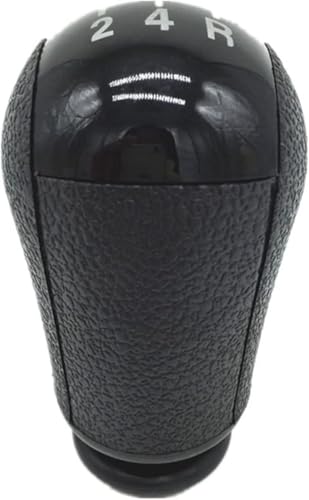 Weixxoai Auto-Schaltknauf-Adapter Für Ford Für Focus Für Mondeo MK2 MK3 S-MAX C-MAX Für Mustang Für Fiesta Auto Schaltknauf Shifter Hebel Stick Stift Kopf(5 Speed Black Knob) von Weixxoai