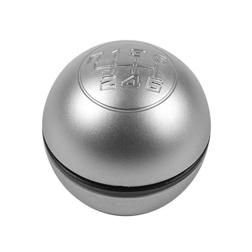 Weixxoai Auto-Schaltknauf-Adapter Für Giulietta 2010-2018 5/6 für Geschwindigkeit Mnaual Schaltknauf Hebel Shifter Handball(Silber,6 Speed) von Weixxoai