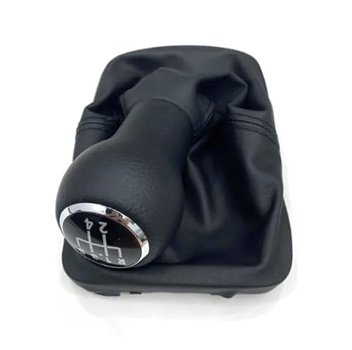 Weixxoai Auto-Schaltknauf-Adapter Für Käfer 1998-2010 Leder 5 für Geschwindigkeit Getriebe Stick Schaltknauf Leder Boot von Weixxoai