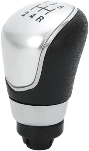 Weixxoai Auto-Schaltknauf-Adapter Für MK7 für Focus C-Max 5 6 für Geschwindigkeit Auto Schaltknauf Stick Kopf Hebel Griff(Silver 5 Speed) von Weixxoai