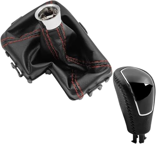 Weixxoai Auto-Schaltknauf-Adapter Für Mondeo für MK4 S-MAX für Kuga MK1 BLK Hand für Geschwindigkeit Ball Gamasche Boot Cover von Weixxoai