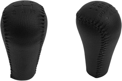 Weixxoai Auto-Schaltknauf-Adapter Für Nissan für patrol GU Y61 Hand für geschwindigkeit Gamasche Hebel Shiter Kopf Handball(Black 2pcs) von Weixxoai