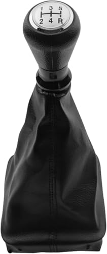Weixxoai Auto-Schaltknauf-Adapter Für Peugeot 206 406 5 für Geschwindigkeit Auto Schaltknauf Griff Kopf Stick Gamasche Boot Abdeckung(Gearshift silver cap) von Weixxoai