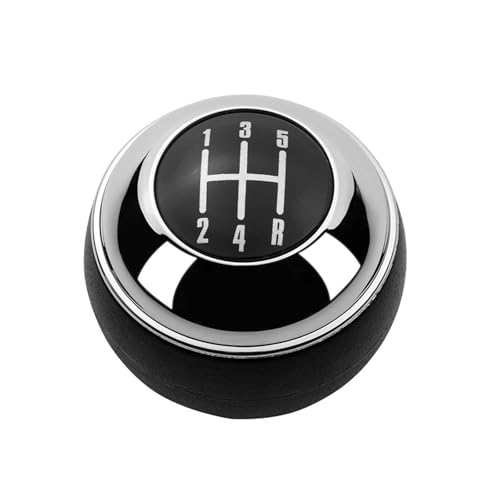 Weixxoai Auto-Schaltknauf-Adapter Für R50 20002006 Cabrio R52 R53 für Cooper 2002 2003 2004 2005 2007 2008 Schaltknauf Hebel Shifter Handball(Schwarz,5 Speed) von Weixxoai