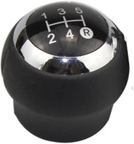 Weixxoai Auto-Schaltknauf-Adapter Für Toyota Für Corolla Für Verso Für Auris Für Aygo Für Rav4 5/6 Geschwindigkeit Auto Schaltknauf Hebel Shifter Stick Handball(Silver 5 Speed) von Weixxoai