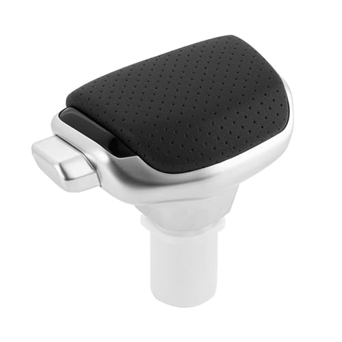 Weixxoai Auto-Schaltknauf-Adapter Leder Auto Shifter Getriebekopf Schalthebel für DSG Yachtstyle Schaltknauf automatische Schalthebel Dekoration Modifikation Auto Acce(With holes) von Weixxoai