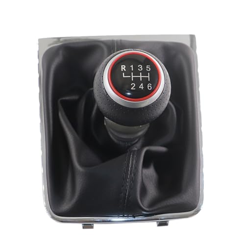 Weixxoai Auto-Schaltknauf-Adapter Schalthebel Schaltknauf Getriebe Schaltknauf Manschette Leder für B7 CC 20112015(Type 6) von Weixxoai