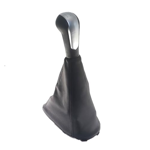Weixxoai Auto-Schaltknauf-Adapter Schaltknauf, Kofferraumhebel, Schaltgriff, Leder, für Matiz Spark M300 2009–2016(Schwarz) von Weixxoai