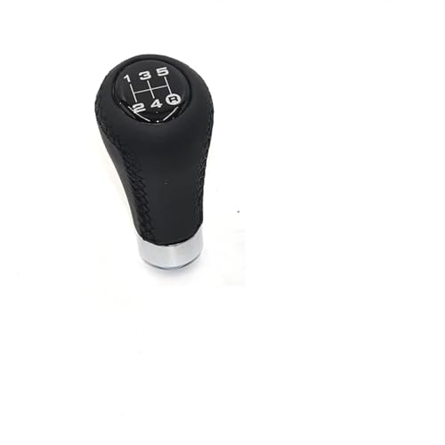 Weixxoai Auto-Schaltknauf-Adapter Universal 5/6 für Speed ​​Auto manuelle Schaltknauf Schalthebel Stick Rot Schwarz Stitche PU Leder für Honda für Civic für FIT für CITY für CRV(Black line 5 Speed) von Weixxoai
