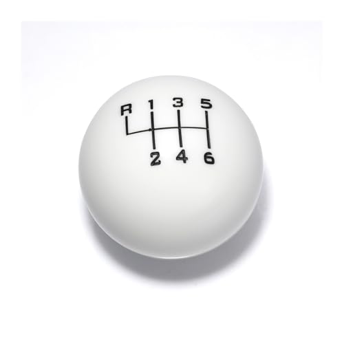 Weixxoai Auto-Schaltknauf-Adapter Universal 6 für Speed ​​Ball Form Acryl Schaltknauf Schalthebelkopf(Weiß) von Weixxoai